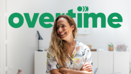 Overtime Logo and Woman